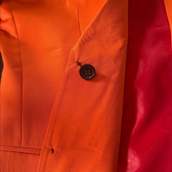 Orange Men's Blazer Formal Prom Suit Jacket 2 Button Notched Lapel Size S NEW - Picture 6 of 11